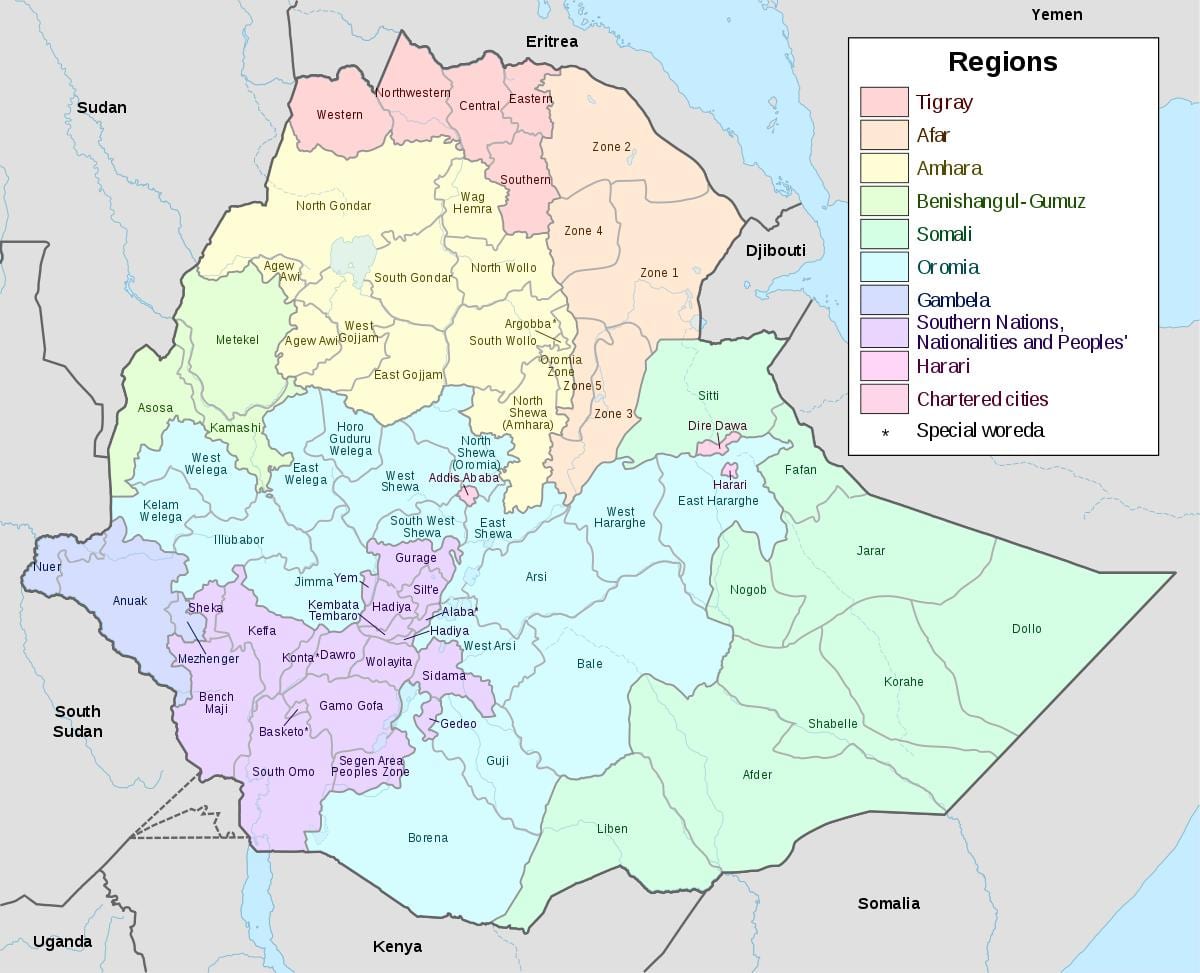 hawassa Etiopía mapa