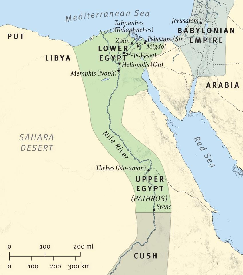 mapa de la biblia Etiopía