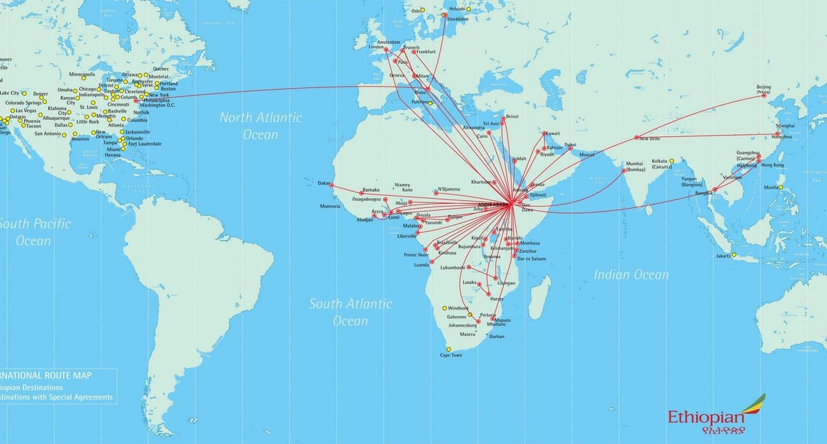 mapa de ruta de Etiopía