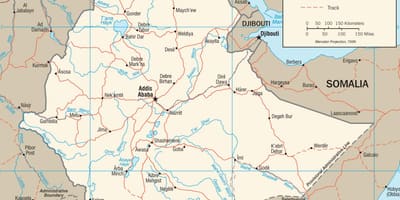 Nuevo mapa de Etiopía