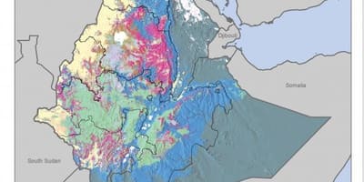Mapa de suelos mapa de Etiopía